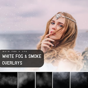 White Fog and Smoke Overlays, Mist Textures for Photoshop,Realistic Foggy Effect for Photo Editing,Summer Digital Overlay Pack,Mountain Mist