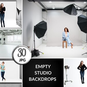 30 Empty Studio Backdrops, Stage for Photography, Film Shooting Background, Classic Advertisement Backdrops, Dreamy Photoshoot, Photographer