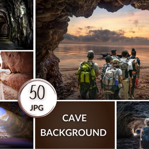 50 Cave Backdrops, Backdrops and Overlays Dark Cave inside backdrops, Photography prop, Composite photography