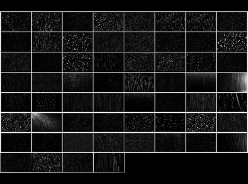 Photography Rain Overlays, Drizzle Digital Textures for Photo