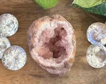 Geoda de amatista rosa/Geoda de amatista rosa natural/Amatista rosa