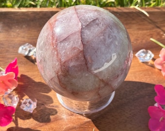 Fire Quartz Sphere/Polished Fire Quartz Sphere/Natural Hematoid Quartz/Fire Quartz/Polished Hematoid Quartz Sphere
