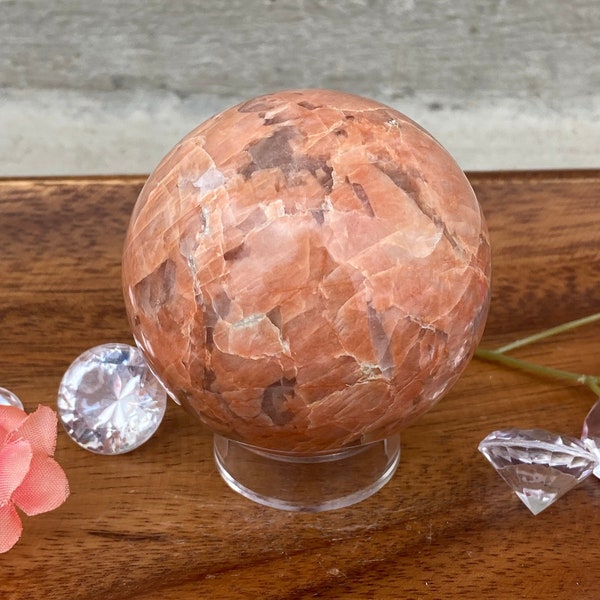 Peach Moonstone Sphere/Polished Peach Moonstone Sphere/Natural Peach Moonstone