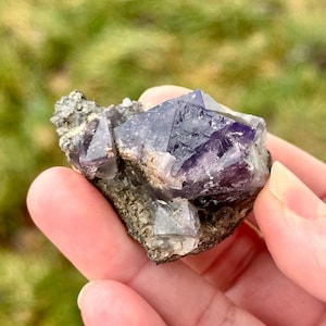Cubic Purple Fluorite/Natural Cubic Purple Fluorite/Purple Fluorite/Cubic Fluorite/Fluorite/Raw Purple Fluorite
