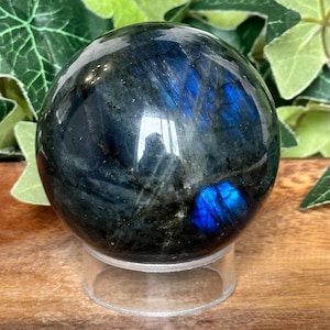 Esfera de labradorita/Labradorita natural/Esfera de labradorita pulida/Labradorita con destello azul/Labradorita/Esfera