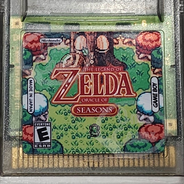 Zelda Oracle of Seasons Replacement Cartridge Label Holographic Sticker