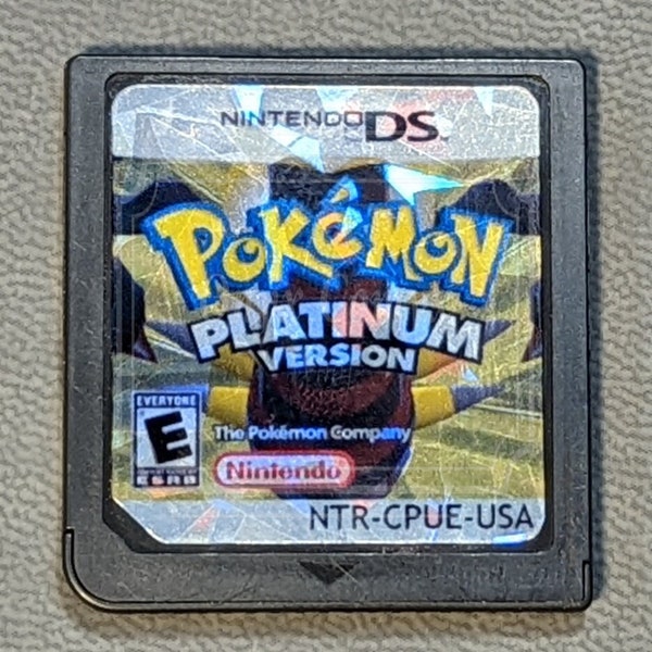 Pokemon Platinum Replacement Cartridge Label Holographic Sticker