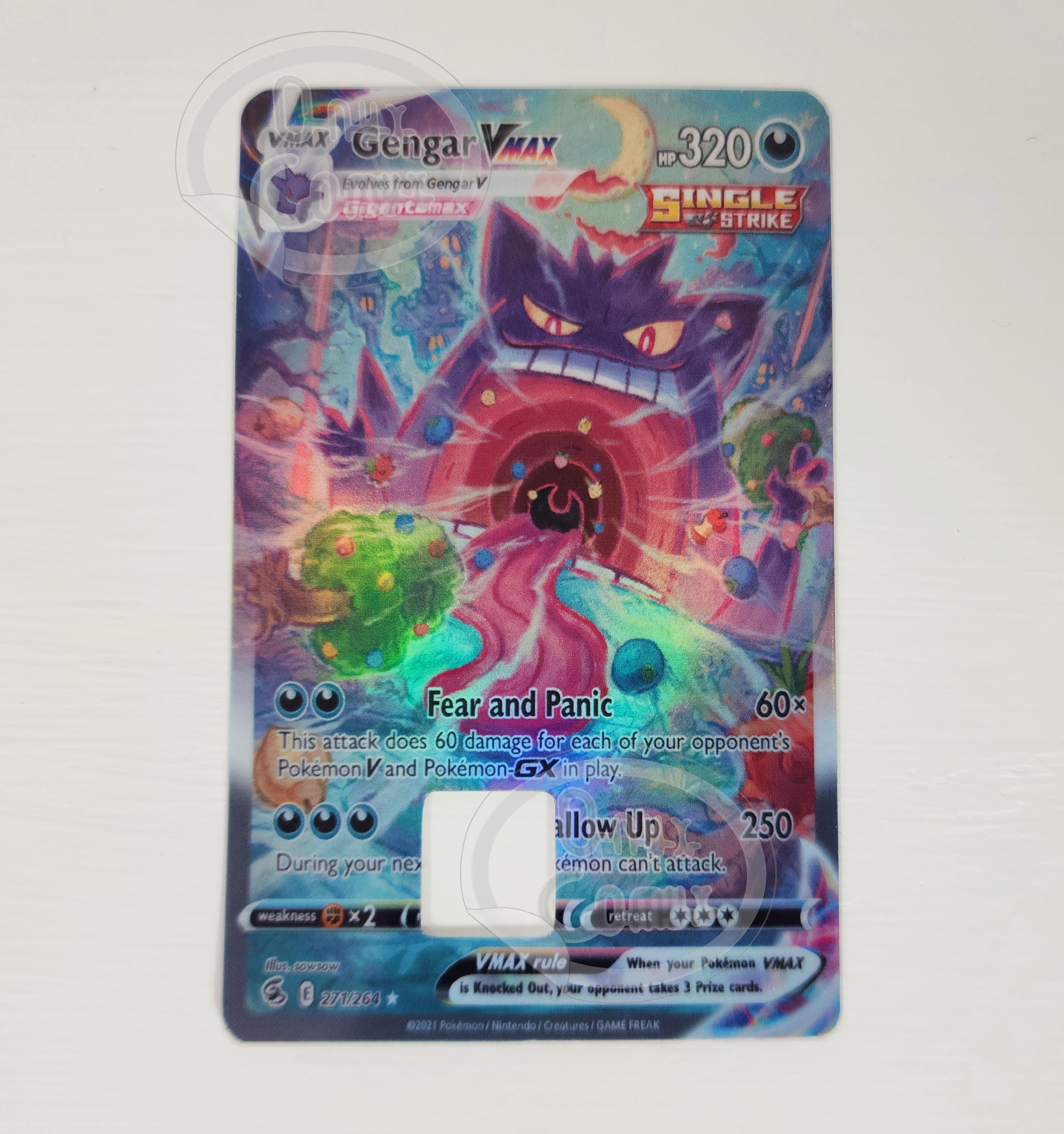 Pokemon Gengar VMAX Credit/debit Card Skin - Etsy Pokemon Gengar VMAX Credit/debit Card Skin - Etsy