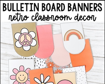Retro Classroom Decor | Banner Templates