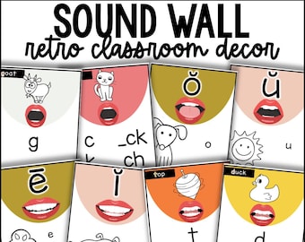 Retro Classroom Decor | Sound Wall