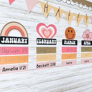 Retro Classroom Decor | Birthday Display