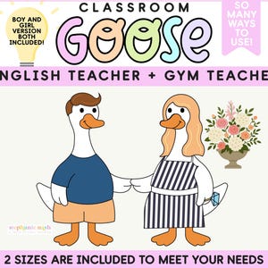 Classroom Goose | T Swift Inspired Goose for the Classroom Gym & English Teacher | Engagement Silly Goose | Classroom Decor