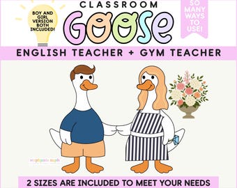 Classroom Goose | T Swift Inspired Goose for the Classroom Gym & English Teacher | Engagement Silly Goose | Classroom Decor
