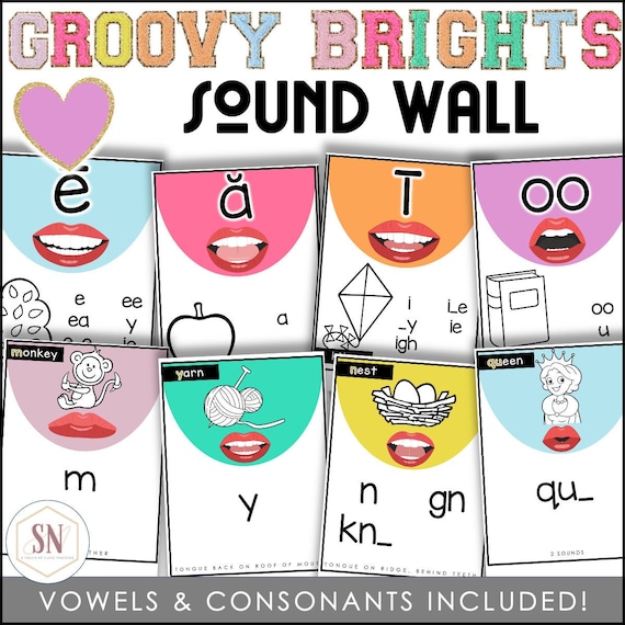 Groovy Classroom Decor Sound Wall Etsy