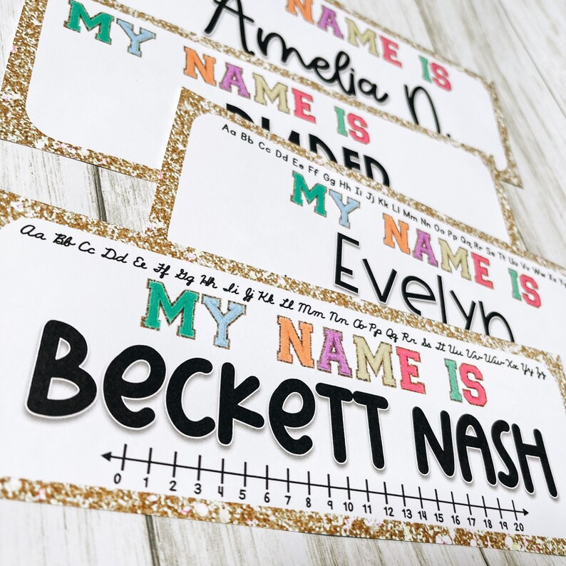 Groovy Classroom Decor Desk Name Plates Etsy