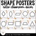 Retro Classroom Decor | Shape Posters - Etsy