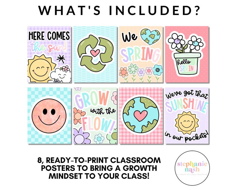 Spring Bulletin Board | April Classroom Posters | Bulletin Board Ideas ...