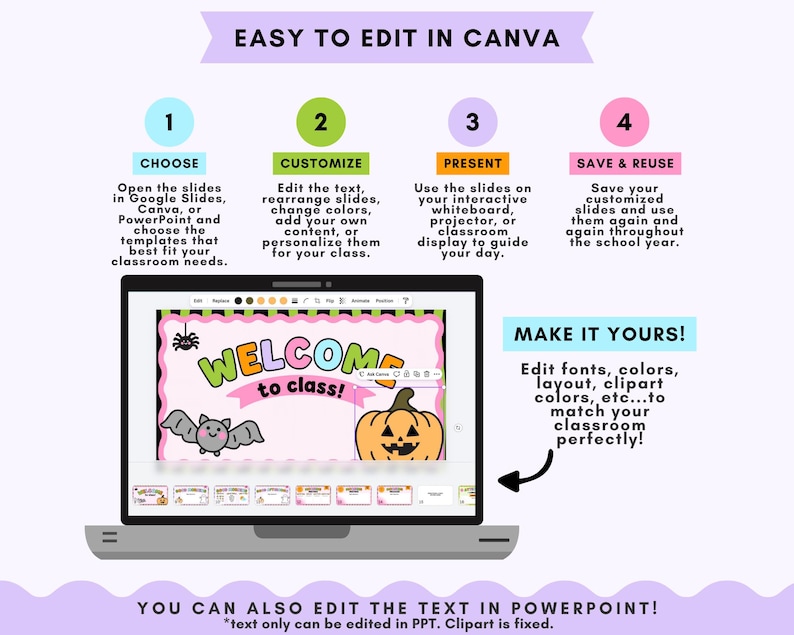 Halloween Daily Slides, Google Slides , Canva Slides & Powerpoint ...