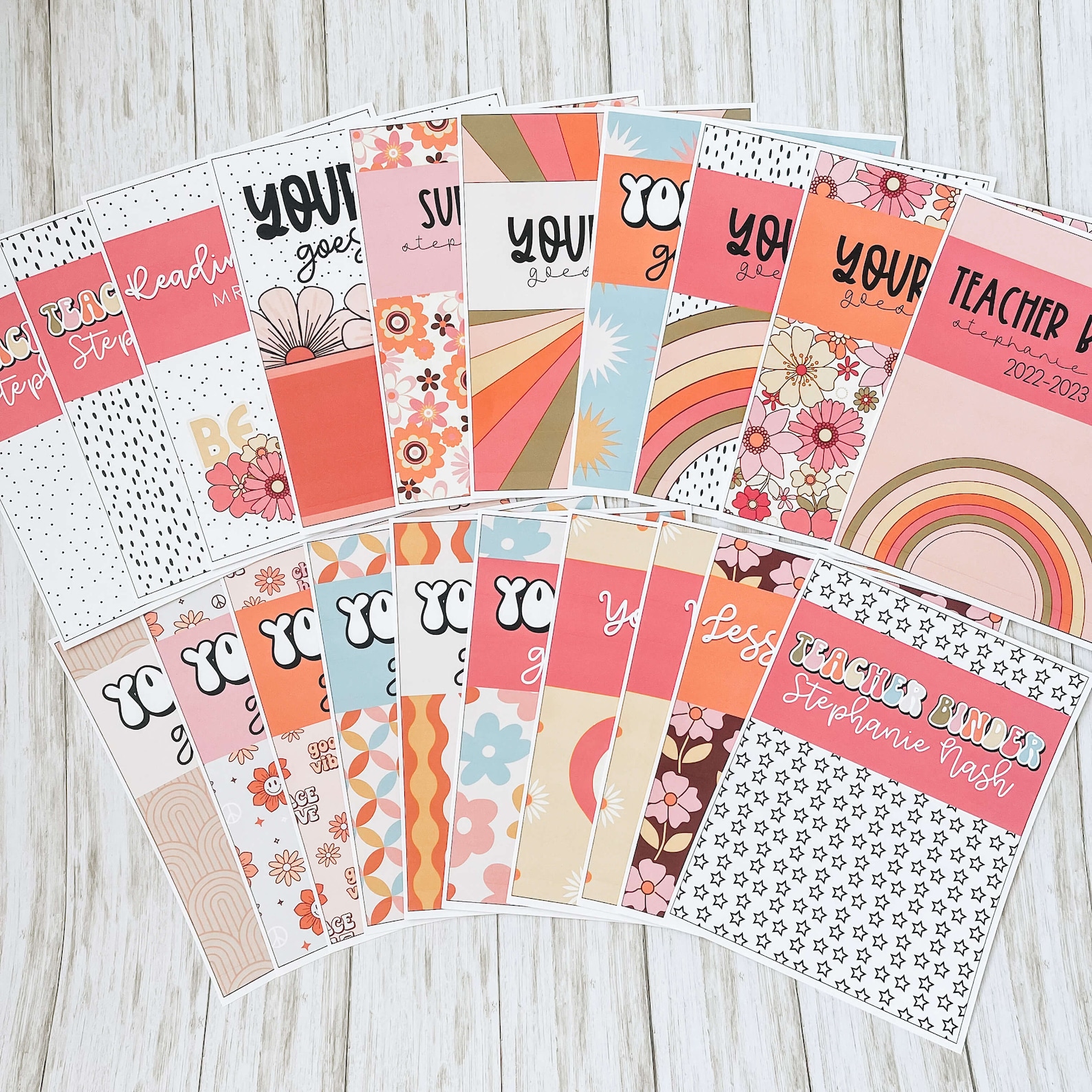 Retro Classroom Decor | Binder Covers, Calendars, & Classroom Forms - Etsy