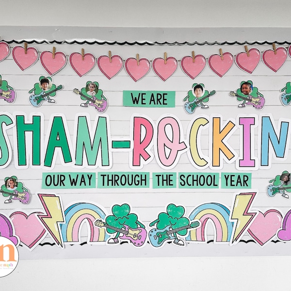 March Bulletin Boards | St. Patrick's Day Bulletin Board | Shamrock Bulletin | St. Patrick's Classroom Decor | March Classroom Decor