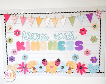 Spring Bulletin Boards | Kindness Bulletin Board | April Bulletin Board | Craft