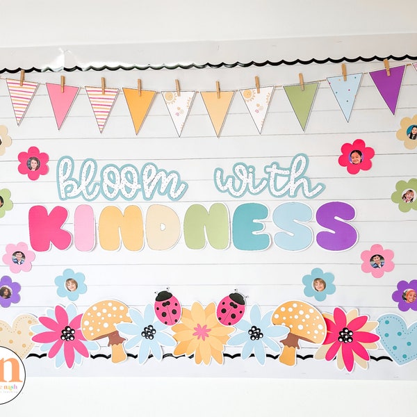 Spring Bulletin Boards | Kindness Bulletin Board | April Bulletin Board | Craft