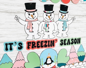 Winter Bulletin Board | Snowman Bulletin Board | Bulletin Board Ideas | Snowmen Bulletin Board