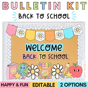 Bulletin Board | Bulletin Board Ideas | Back to School Bulletin Board | Editable | August Bulletin Board | Welcome Back to School