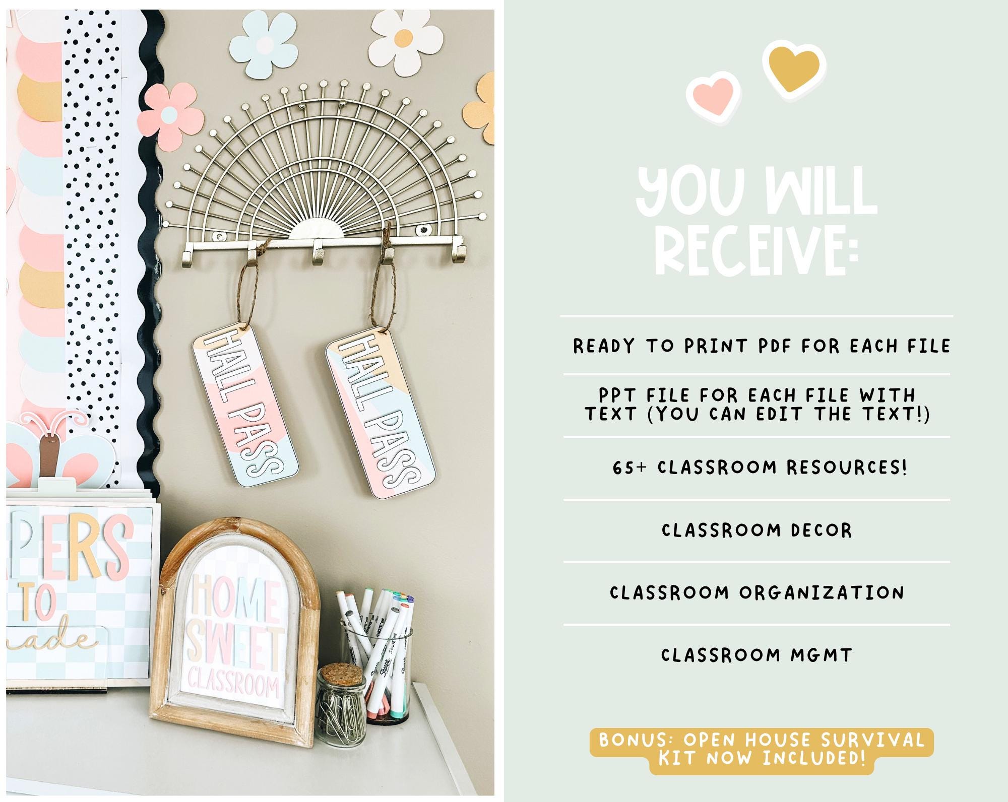 Calm Pastel Classroom Decor Bundle Editable | Ultimate Mega Classroom ...
