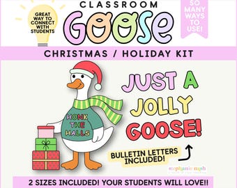 Christmas Classroom Goose | Silly Goose Bulletin Board for the Holidays!