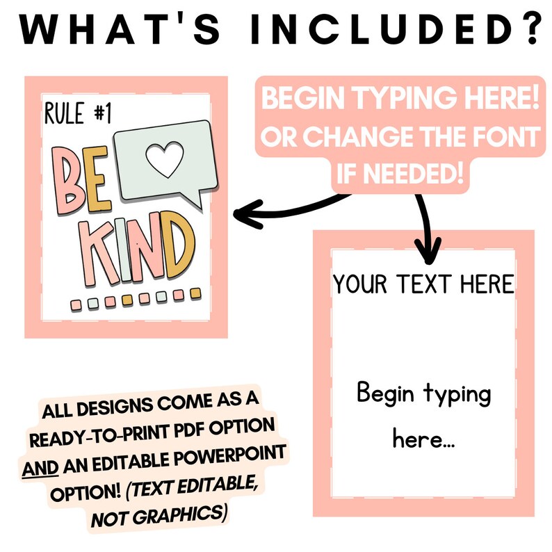 Calm Pastel Classroom Decor | Class Rules Posters | Editable | *NEW ...