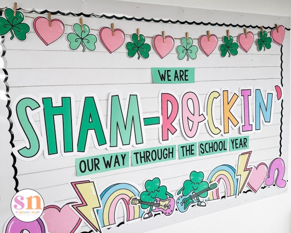 March Bulletin Boards | St. Patrick's Day Bulletin Board | Shamrock Bulletin | St. Patrick's Classroom Decor | March Classroom Decor