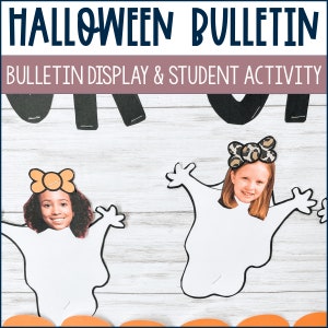 Halloween Bulletin Board Kit & Ghost Student Activity | Includes ...