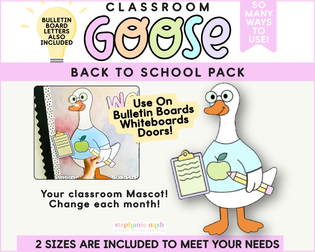 Classroom Goose, Back to School Goose for the Classroom | Goose ...