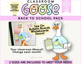 Classroom Goose, Back to School Goose for the Classroom | Goose Bulletin Board, Silly Goose. Classroom Management, Bulletin Board Decor