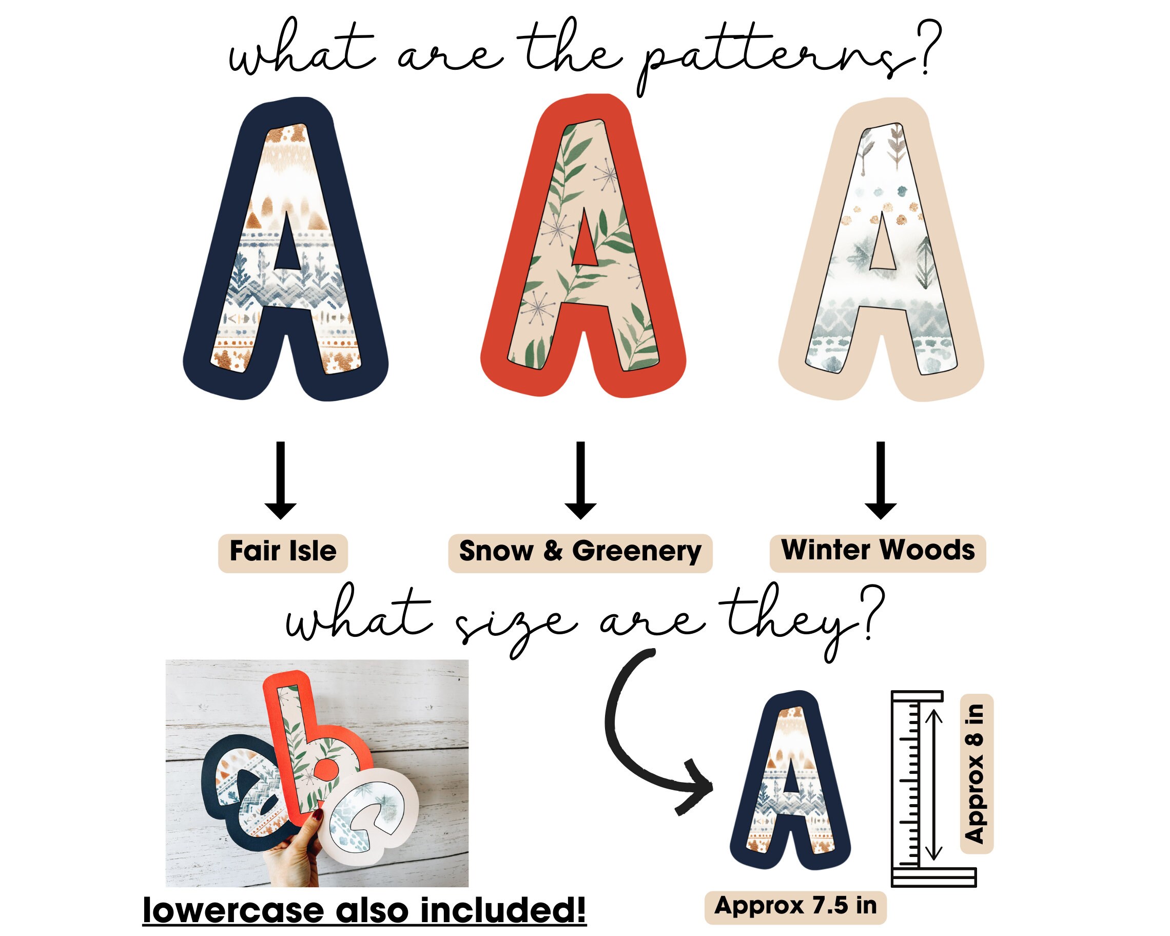 Bulletin Board Letters | Winter Bulletin Board Letters | January ...