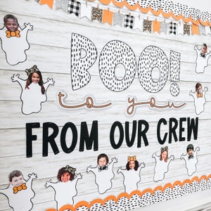 Halloween Bulletin Board Kit & Ghost Student Activity | Includes Bulletin Board Letters