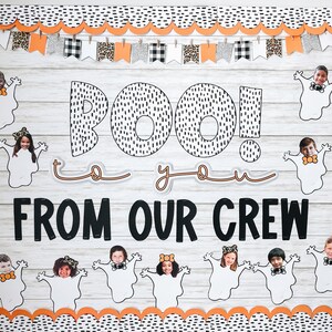 Halloween Bulletin Board Kit & Ghost Student Activity | Includes ...