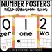 Retro Classroom Decor | Number Posters - Etsy