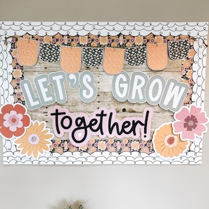 Fall Bulletin Board | Retro Flowers Bulletin Board