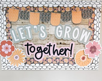 Fall Bulletin Board | Retro Flowers Bulletin Board