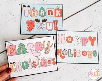 Christmas Thank You Cards | Christmas Gift Tags | Holiday Cards | Student Gifts | Christmas Student Gifts | Christmas Classroom