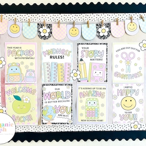 Back to School Growth Mindset Posters | Positive Bulletin Board Ideas | Editable | Back to School Classroom Posters | Motivational Posters