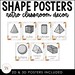 Retro Classroom Decor | Shape Posters - Etsy