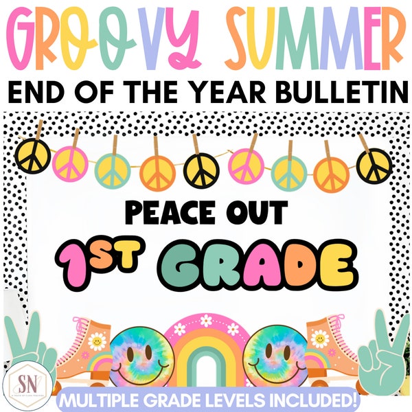 Peace Out Bulletin Board Kit | End of the Year Bulletin Board