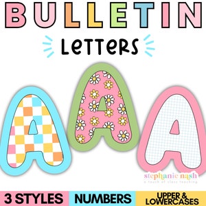 Back to School Bulletin Board Letters | Printable Bulletin Board Letters