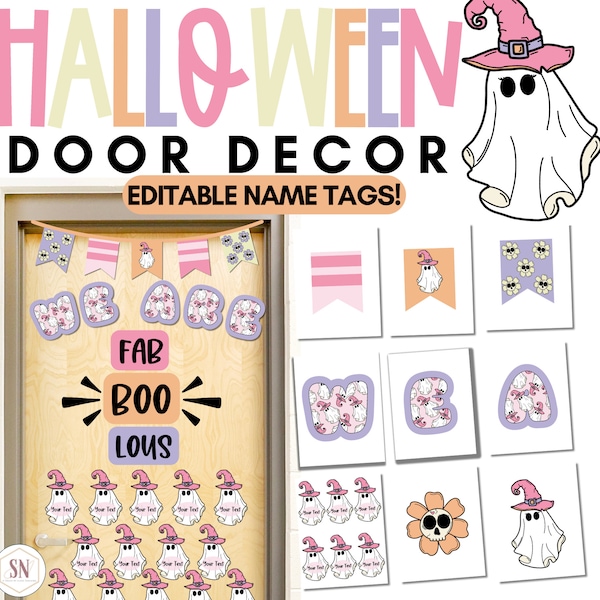 Halloween Door Decor Etsy