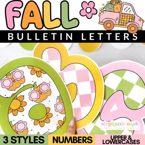 Bulletin Board Letters | Fall Classroom Decor | Fall Bulletin Board Letters