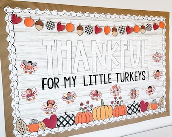 Thanksgiving Bulletin Board Kit & Student Activity