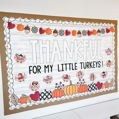 Thanksgiving Bulletin Board Kit Fall Bulletin Board Kit Etsy